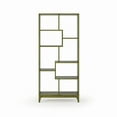 thumbnail image 4 of Geometrix Bookcase 72"H - Olive Grove Green Finish, 4 of 8