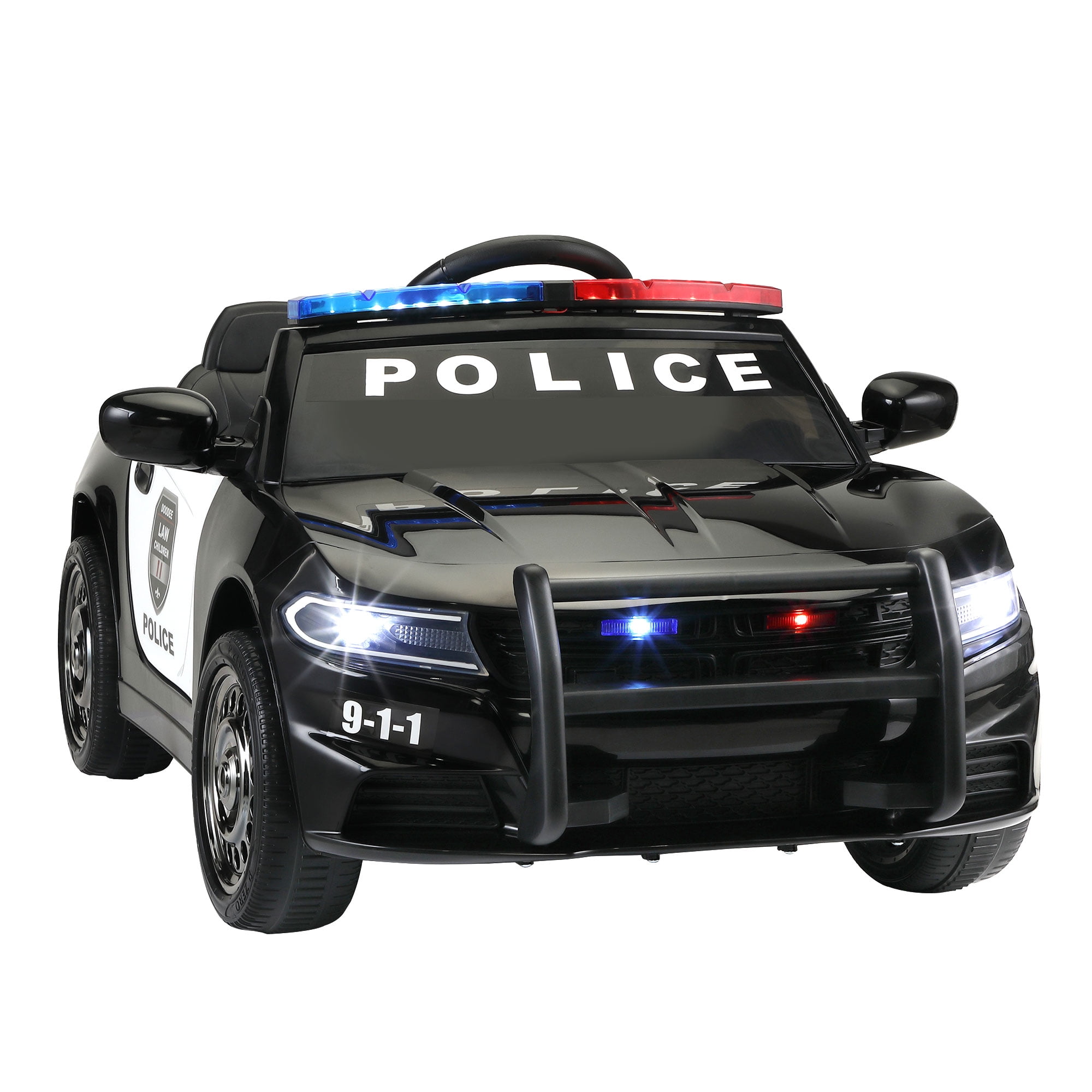 Kepooman 12v Kids Electric Ride On Police Car With Remote Control For