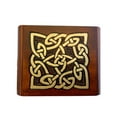 thumbnail image 2 of Celtic Knot Decorative Wood Box Secret Opening Jewelry Keepsake Handmade Trick Puzzle Wood Box Made in Poland, 2 of 6