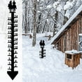 thumbnail image 6 of Anuirheih Snow Gauge, Christmas Holiday Snowflake Snow Measuring Stick Outdoor Gifts for Winter Travel(24inch,Black), 6 of 7