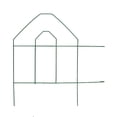 thumbnail image 2 of Panacea Green Gothic-Top Garden Fence, 18" x 96"L, 2 of 4