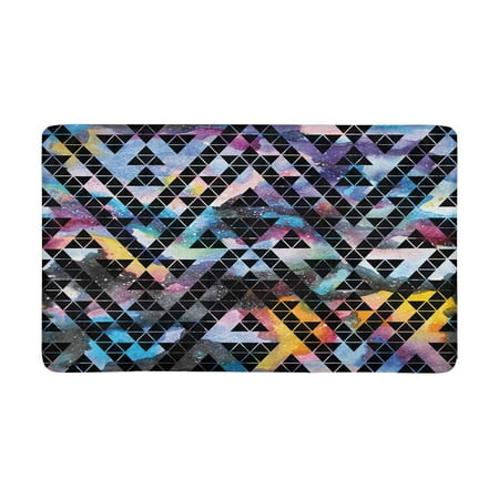 Pop Tribal Galaxy Pattern Trendy Front Door Mat 30x18 Inches