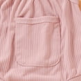thumbnail image 4 of NOLDARES Newborn Baby Girl Romper Knitted Ruffle Sleeve Bodysuit Jumpsuit Toddler Cute Summer Clothes(Pink,12-18 Months), 4 of 6