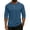 BH08_Blue#1, variant on Mens Henley 3/4 Length Sleeve Shirts Soft Button Tees Casual Fashion Solid Color T-Shirts Complexion M