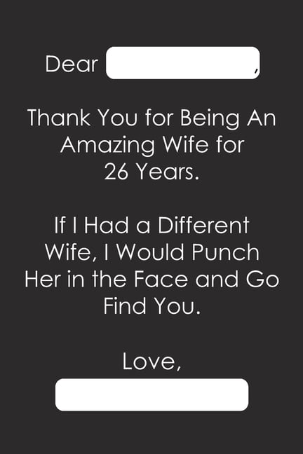 26th anniversary gift for wife