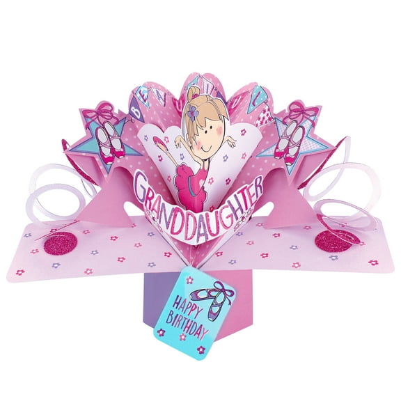 Pop-Up Greeting Card – Granddaughter (Birthday)