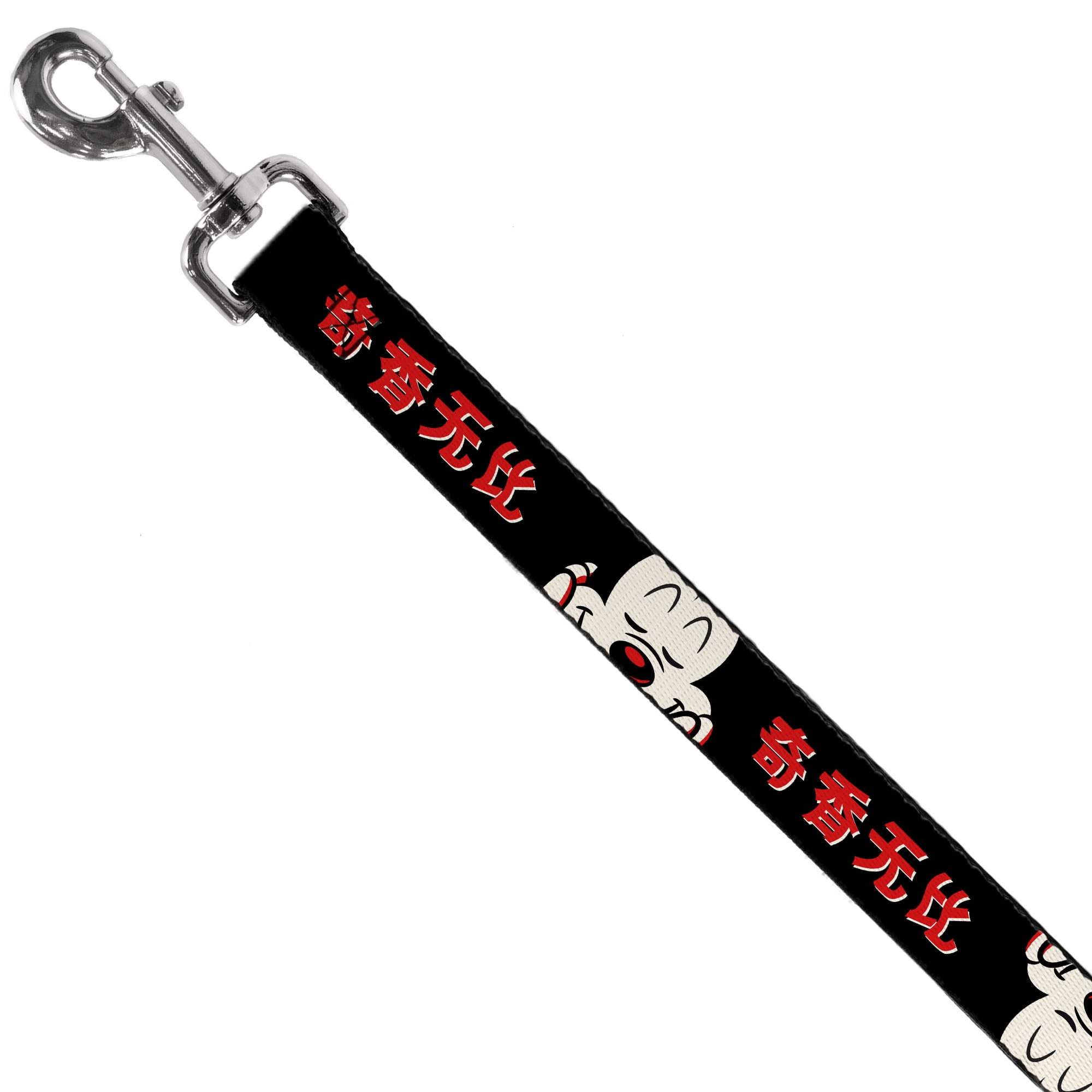 Disney Pet Leash, Dog Leash, Mickey Mouse Smelling Pose Black White Reds, 6 Feet Long 1.0 Inch Wide