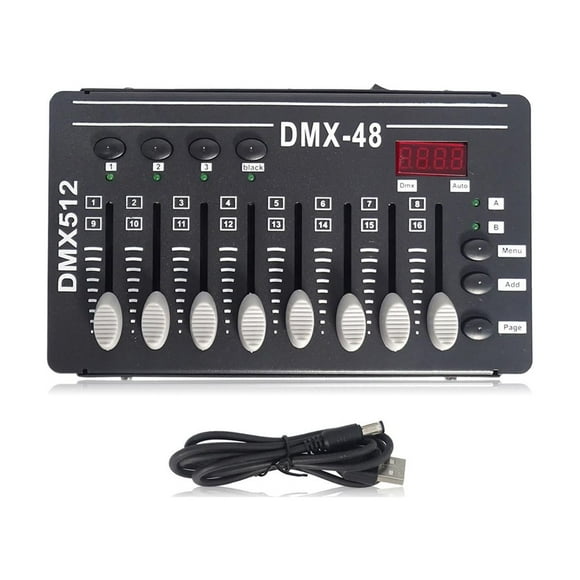 Runquan Dmx Controller with USB Cable Clubs Dmx Operator Party Stage Light Controller