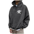 thumbnail image 3 of Rggeeun Mens Hoodies Pullover Men Fall Winter Fashion Star Casual Long Sleeve Hooded Sweatshirt Sports Hoodies Streetwear, 3 of 7