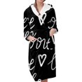 thumbnail image 1 of Jindong Robes en Peluche pour Femmes Robe en Polaire Longue Chaude Peignoir de Bain Veste de Détente Imprimée Robe de Confort Robes pour Femmes, 1 of 5