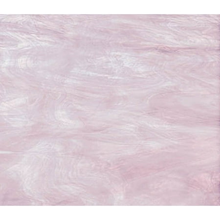 OCEANSIDE STAINED/FUSING GLASS SHEETS - PALE PURPLE/WHITE FUSIBLE (Small 8" x 12")