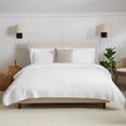 thumbnail image 4 of Great Bay Home Textured Spandex Solid Reversible Quilt Set With Shams  (Full / Queen, White), 4 of 6