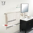 thumbnail image 4 of Double Towel Bar Matte Stainless Steel Bath Towel Rack for Bathroom Towel Holder Wall Mount Total Length TBLPB, 4 of 9