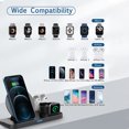 thumbnail image 3 of Soporte de carga inalámbrico 3 en 1 Compatible con Apple Watch y Airpods Pro, base de carga rápida para iPhone 12 pro, 11, Xs max, Xr, 3 of 8