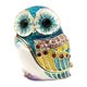 thumbnail image 5 of Esculturas de animales, pequeña estatua de búho, creativa, miniatura, decorativa, artesanal, búho Azul, 5 of 9