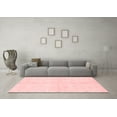 thumbnail image 3 of Ahgly Company Machine Washable Indoor Round Abstract Red Modern Area Rugs, 5' Round, 3 of 4