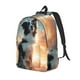 thumbnail image 1 of Disketp Cloud Border Collie Mochila de Lona Estampada, Mochila Escolar de Viaje Ligera para Estudiantes y Portátil-Small, 1 of 5