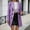 C-Light Purple343, variant on Women Slim Fit Outerwear Jacket Solid Color Long Sleeve Button Overcoat For Fall Winter Cozy Wear