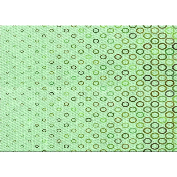 Ahgly Company Indoor Rectangle Patterned Mint Green Area Rugs, 2' x 4'