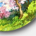 thumbnail image 3 of Designart 'A Bright Blue Sky Over Spring Landscape' Traditional Circle Metal Wall Art 29x29 - Disc of 29, 3 of 5