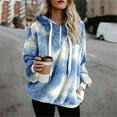 thumbnail image 1 of Puntoco - Sudaderas de forro polar de gran tamaño para mujer con bolsillos, sudaderas atléticas de Sherpa, sudaderas con capucha, prendas de vestir Puntoco Puntoco-7824, 1 of 7