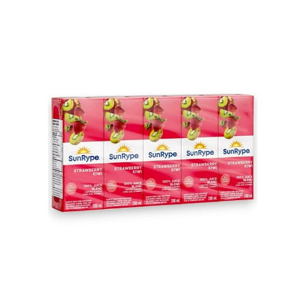 SunRype Strawberry Kiwi Juice Boxes Perfect for On-The-Go, 5x200ml, 1L/33.8 fl. oz