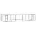 thumbnail image 2 of vidaXL Outdoor Dog Kennel Dog Pen Pet Crate Kennel Cage Fence for Yard Steel, 2 of 10
