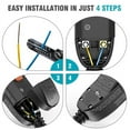 thumbnail image 2 of 1pcs GFCI Plug Replacement,Replacement Plug 2- 15Amp 2-Wires Ground Fault Circuit Interrupter Plug US Plug, 2 of 8