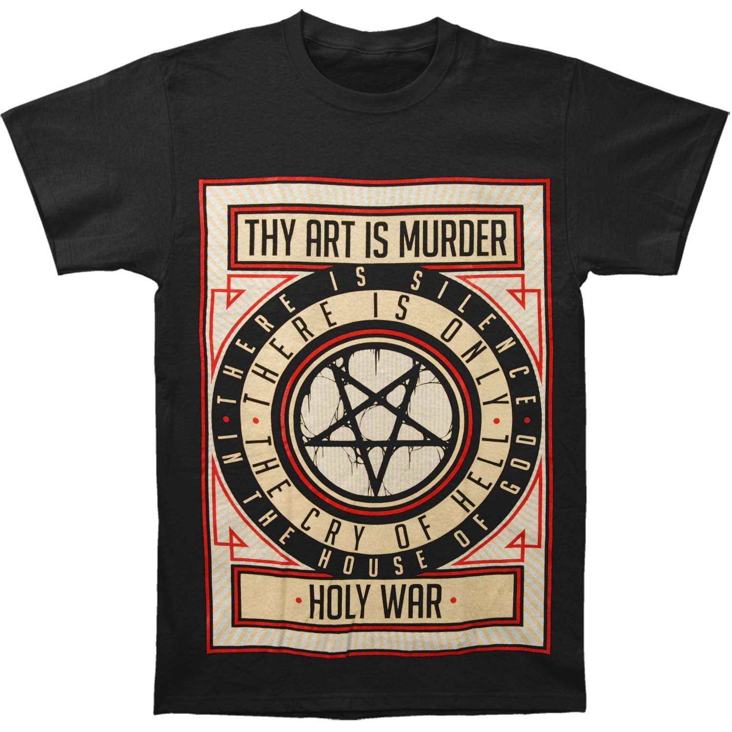 Thy Art Is Murder Thy Art Is Murder Men S Obey Holy War T Shirt Thy Art Is Murder Thy Art Is Murder Men S Obey Holy War T Shirt