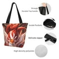 thumbnail image 4 of Disketp Red Leaf Flame Fox Bolsa de Hombro Casual para Mujer, Bolso Cruzado para Compras, Viajes y Uso Diario, 4 of 6