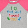 thumbnail image 4 of Inktastic My Great Aunt Loves Me Boys or Girls Baby Bodysuit, 4 of 5