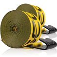 thumbnail image 2 of US Cargo Control 3 Inch x 30 Foot Yellow Replacement Winch Strap with Flat Hook 2 Pack, 2 of 4