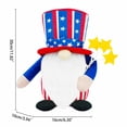 thumbnail image 3 of Lksixu Fourth of July Decorations Independence Day Patriotic Gnome Plush Gifts Decorations For Home Decorations Faceless Doll Gnomes DOll Gnomes Gifts for Women, 3 of 7