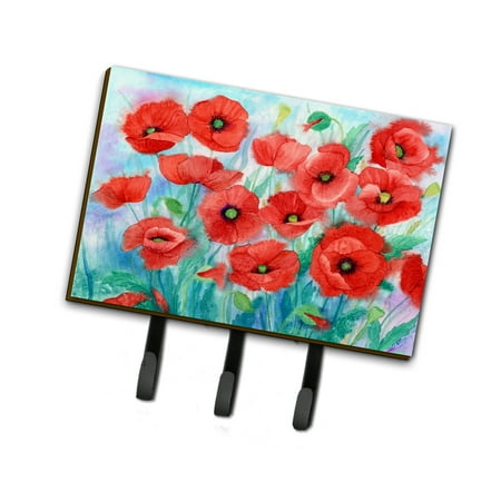 

Carolines Treasures IBD0258TH68 Poppies Leash or Key Holder Triple multicolor