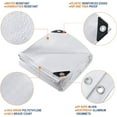 thumbnail image 3 of 10' x 12' Tarps Super Heavy Duty 12 Mil White Poly Tarp Cover - Thick Waterproof UV Resistant Rip and Tear Proof Tarpaulin with Grommets and Reinforced Edges, 3 of 6