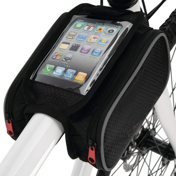 Huffy Bike Shop Top Tube Bag - Dual Pockets, Black