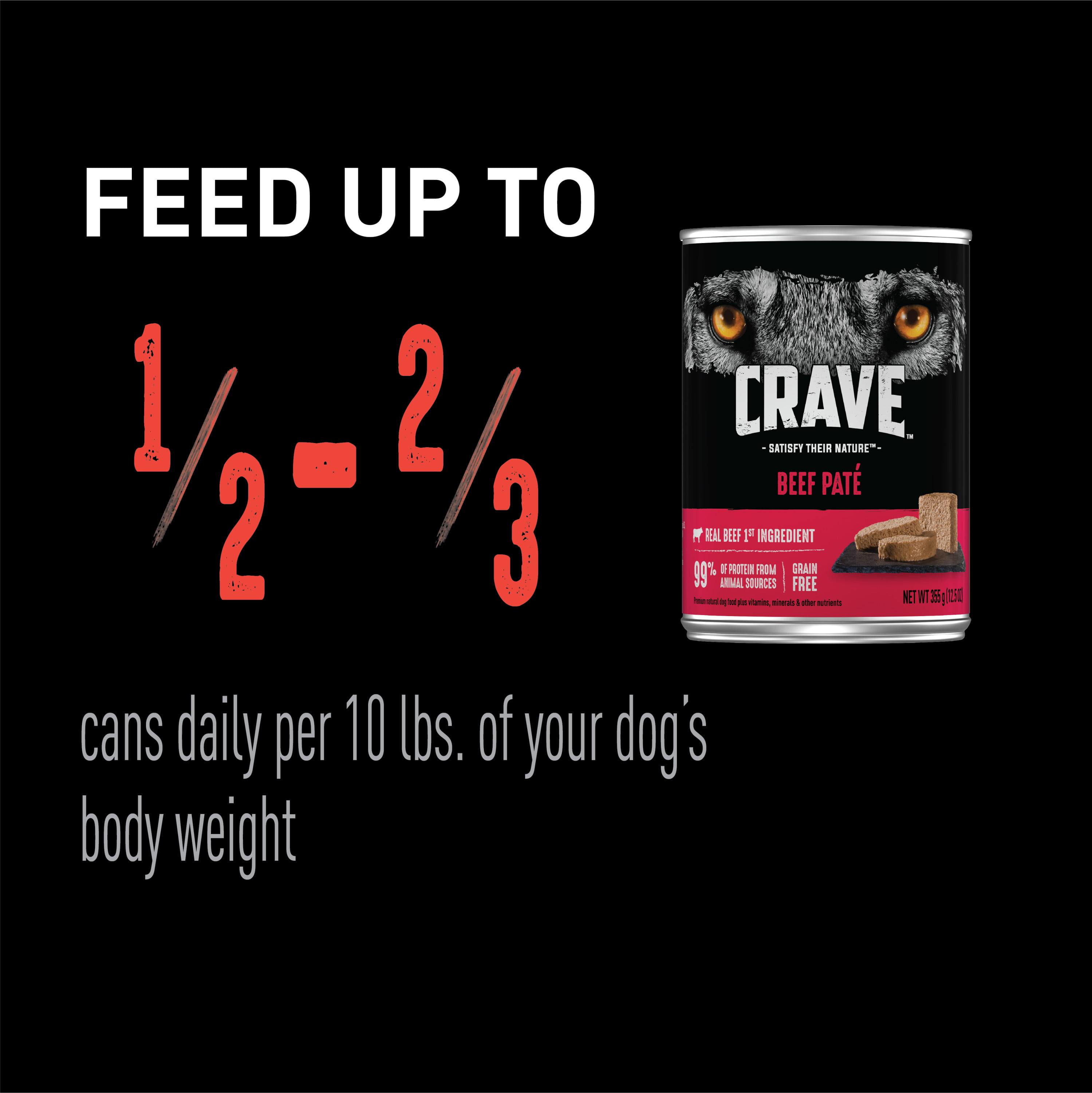 Crave Adult Wet Dog Food Beef Pate 12 5 Ounce Can 6 Count Walmart Com Walmart Com
