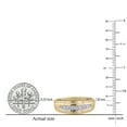 thumbnail image 5 of Dazzlingrock Collection 0.23 CT Round White Diamond Men Wedding Band 18K Yellow Gold Size 11.5, 5 of 6