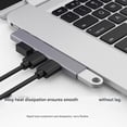 thumbnail image 3 of Aluminum 4 Port Multiple USB Splitter USB 90 Degree Connector Space Saving Extender for Laptop PC Consoles, 3 of 10