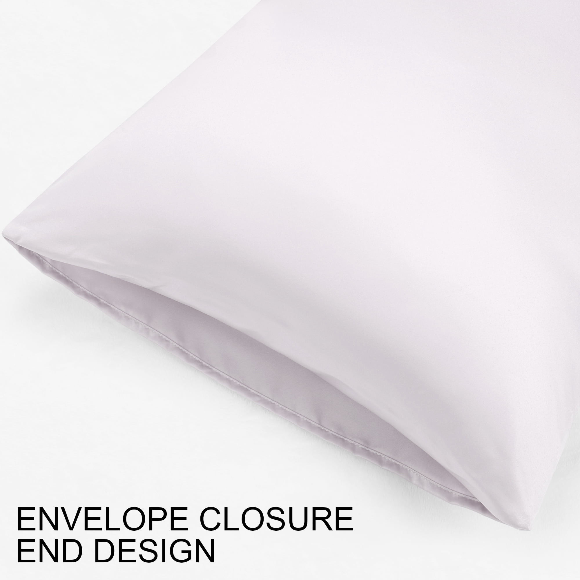 Unique Bargains 4 Pack Satin Pillowcases for Hair and Skin, Silver Standard