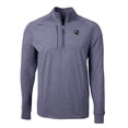 thumbnail image 2 of Men's Cutter & Buck Heather Navy Seattle Seahawks Big & Tall Adapt Eco Raglan Quarter-Zip Jacket, 2 of 3