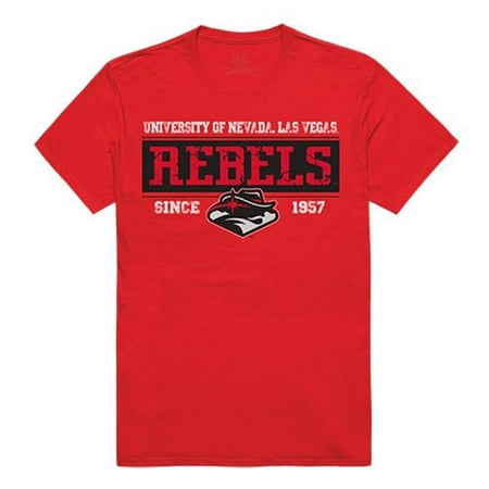 W Republic Apparel 507-137-R58-02 University of Nevada Las Vegas Established Mens Tee, Red -