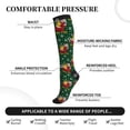 thumbnail image 3 of Lsque Vintage Santa Skiing Green Plaid Pattern Sport Compression Socks for Men & Women 15-20 mmHg Knee High Nurse Pregnant Running Medical and Travel Athletic, 3 of 6