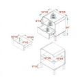thumbnail image 4 of Walker Edison 1-Drawer Wood Nightstand with Rounded Edge in Black, 4 of 11