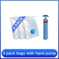 thumbnail image 1 of Bolsa de vacío y cubierta de bomba para almacenamiento de ropa, bolsa vacía de compresión de plástico grande, contenedor de almacenamiento de accesorios de viaje, 1-8 Uds., 1 of 5