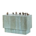 thumbnail image 7 of LuxenHome 24 Inch Outdoor Water Fountain, Resin Stone and Patina Rectangular Water Fountains Outdoor and Indoor with LED Lights, 7 of 7
