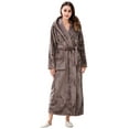 thumbnail image 2 of Richie House Women's Fleece Robe with Hood RHWN2233, 2 of 6