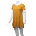 thumbnail image 5 of SSOULM INCH & FIT Women's Round Neck Short Sleeve Asymmetrical Hem Tunic Tank Top. Made in U.S.A, 5 of 5