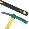 thumbnail image 3 of czcpp-17.7 Inch Pick Mattock Hoe, Forged Weeding Pickaxe Garden Pick Axe with Fiberglass Handle for Digging, Loosening Soil, Gardening, Camping or Prospecting, 3 of 4