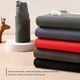 thumbnail image 4 of sweethay Ropa interior térmica para hombre, cálida, previene el viento frío, Heattech, informal, fibra saludable, algodón, elasticidad, ropa de Ropa interior Púrpura SG sweethay AP013343-06, 4 of 6